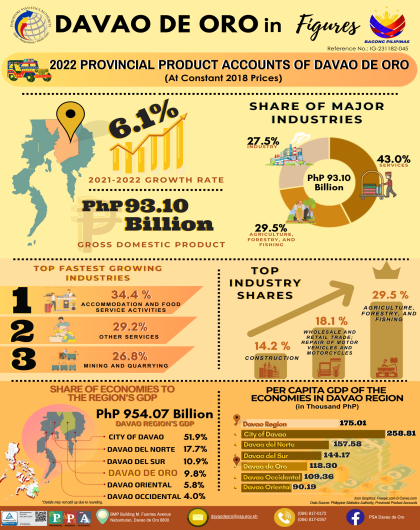 2022 PROVINCIAL PRODUCT ACCOUNTS OF DAVAO DE ORO